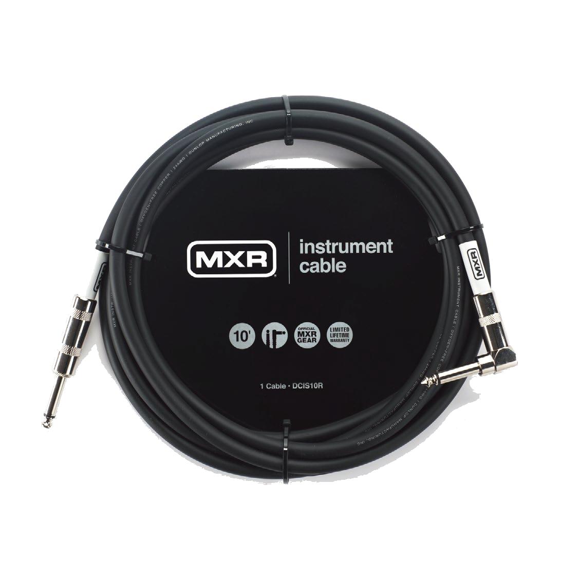 ・メーカーサイトより MXR INSTRUMENT CABLE シリーズは、ミュージシャンが必要とするサウンド、 耐久性といった要素を理想的な価格で提供するというコンセプトのもと開発された製品です。 AWG24ゲージのケーブルは無酸素銅（OFC:Oxygen-Free-Copper）を使用する事により、 一般的なタフピッチ銅(TPC)より抵抗や歪が少なく、 楽器本来のピュアでクリアなサウンドを出力するのに長けています。 シールド密度を「プロシリーズ（ pro series cable ）」は95％以上、 「スタンダードシリーズ（ instrument cable）」は90％以上に設定する事により、 外的要因によるノイズ等を受けにくい構造になっています。 また、ケーブルのアウター素材には特殊PVC素材を使うことにより、 やや太くも柔らかく仕上げることにより耐久性とステージでの取り回し易さを両立。 更に癖のつきにくいアウター素材は巻き取りやすく、ステージ外でもストレスなくサポート。 「プロシリーズ」にはPVC素材でコーティングされたオリジナルプラグを採用。 楽器やアンプ等へのプラグイン/アウト時にグリップしやすい設計になっています。 ケーブル長は3m（10Ft）と6m（20Ft）の2種類。 プラグ形状はストレート＆ストレートと、ストレート＆ライトアングル（L字型）の2種類を用意。 ※画像の商品はDCIS10R/3m(S/L)になります。 お問い合わせフリーダイヤル:0120-37-9630　