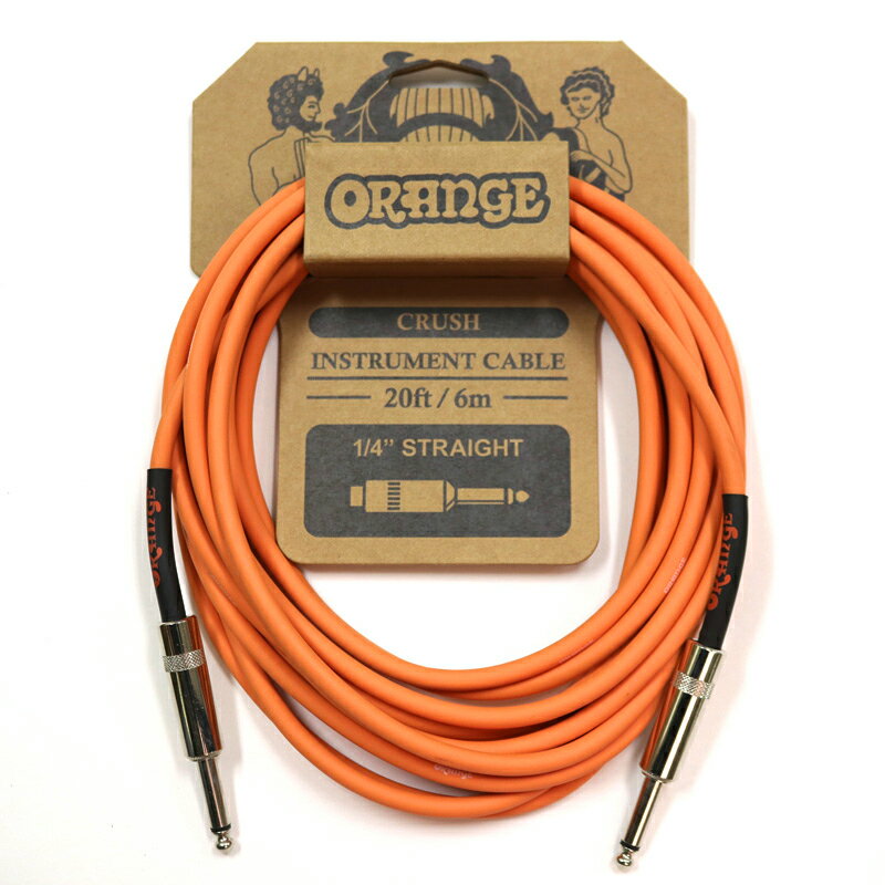 Orange Crush Instrument Cable 6m S/S 1/4