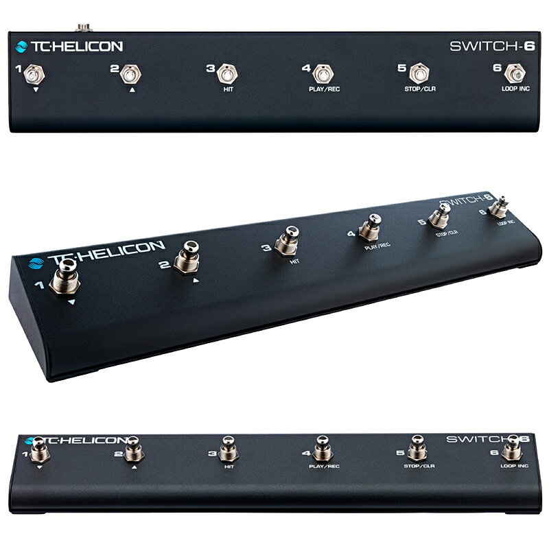 TC-HELICON Switch-6 新品 機能拡張用リモートフットスイッチ TCヘリコン,t.c.electronic,TCエレクトロニック VoiceLive Foot Switch Vocal Multi Effector