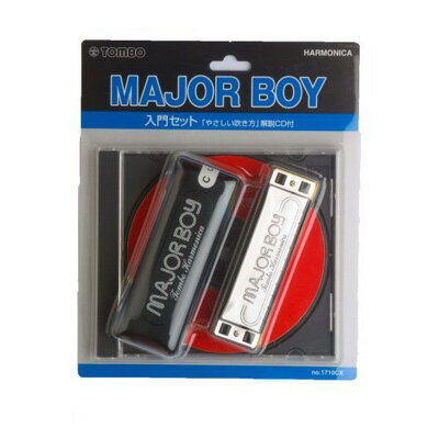 TOMBO1710CXMajorBoyC調初心者入門セット新品CD付10ホールハーモニカ トンボ メジャーボーイ 10穴,1
