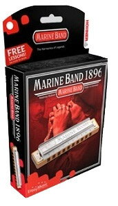 HOHNER Marine Band 1896/20 マイナー調 10ホールハーモニカ 新品 ハードケース付[ホーナー][マリンバンドクラシック][Harmonica][10穴][ブルースハープ][Minor Key]