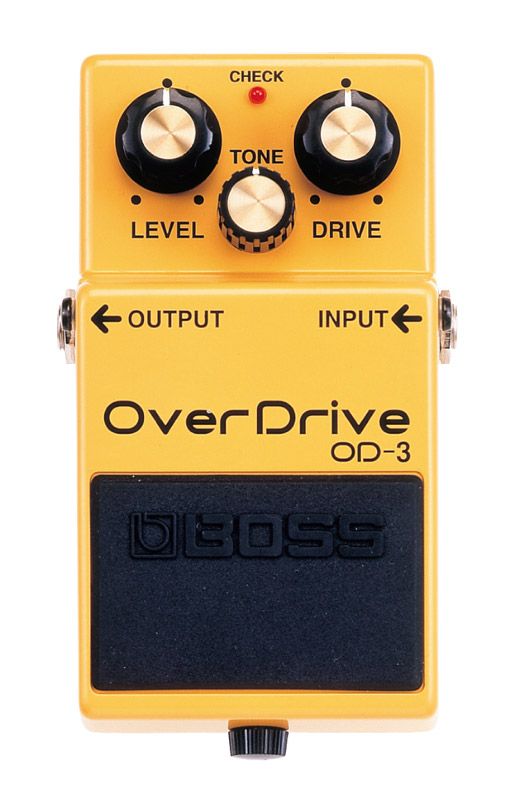 BOSS OverDrive。新開発のデュアルステージ・オーバードライブ回路を搭載。一段ときれいな倍音。少ない歪みでもより粘りのあるサステイン、太い低音といったオーバードライブへの理想のすべてを徹底追求。これが次世代のOD。 ●電源/006P(1個)、ACアダプター(PSA-100) ●消費電流/9mA(DC9V) ●端子/入力、出力、ACアダプター ●入力換算ノイズ/-115dBm(IHF-A) ●入力インピーダンス/1MΩ ●出力インピーダンス/1kΩ ●寸法・重量/70(W)×55(H)×125(D)mm、410g　