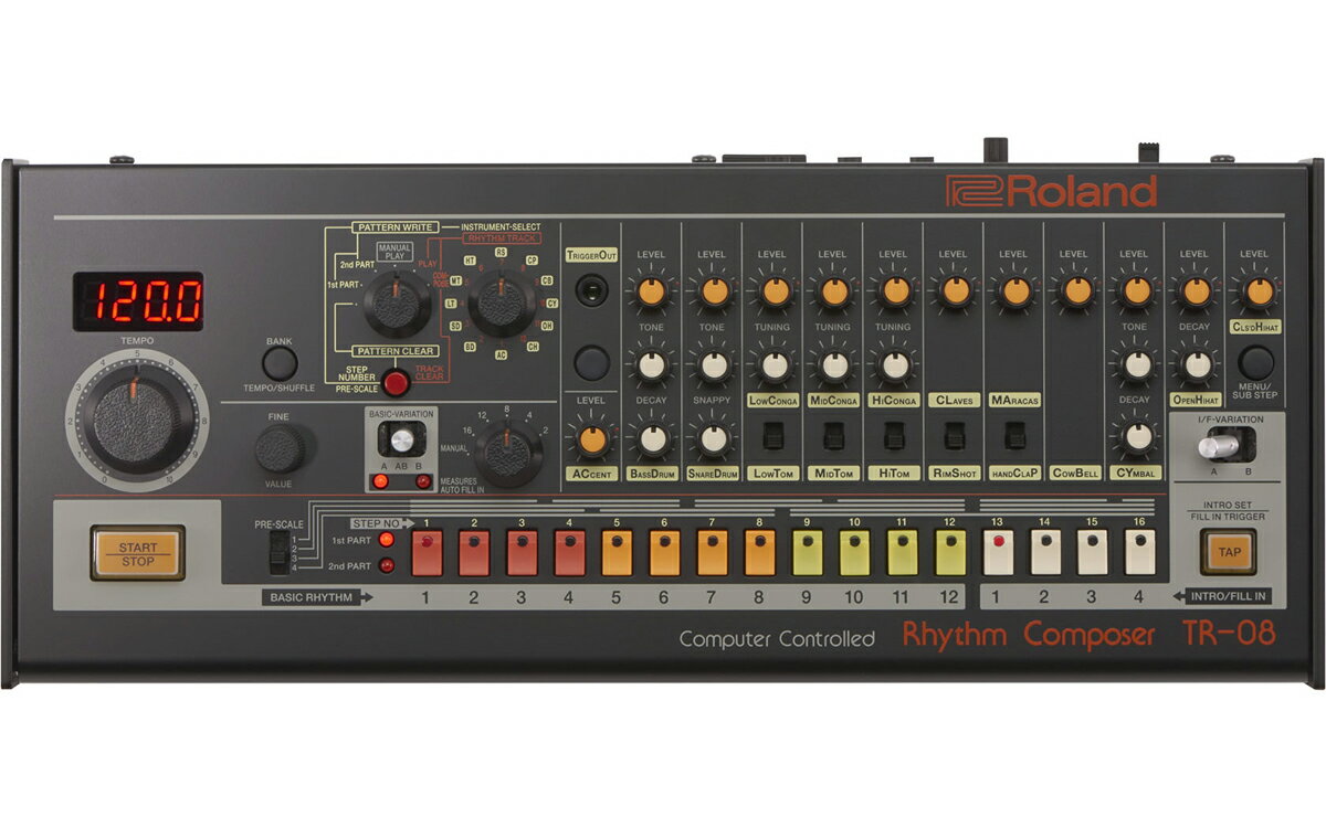 Roland TR-08 Rhythm Composer 新品 リズムマシン[ローランド][Boutique,ブティック][Rhythm Machine][TR08]