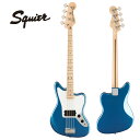 Squier Affinity Series Jaguar Bass Hは、伝統的なFenderファミリーへの入り口として、 伝説的なデザインと典型的なトーンを備えた、意欲的なベーシストのためのベースです。 このJaguar Bassは、薄くて軽量なボディ、演奏しやすい32インチのミディアムスケール設計、 スムーズで正確なチューニングを可能にするヴィンテージスタイルオープンギアチューニングマシンなど、プレイヤーフレンドリーな洗練された機能を備えています。 また、Squierハムバッキングピックアップを搭載し、ファットでパンチの効いたトーンを実現します。 Series: Affinity Series Body Material: Poplar Body Finish: Gloss Polyurethane Neck: Maple, “C” Shape Neck Finish: Satin Urethane with Gloss Urethane Headstock Face Fingerboard: Indian Laurel or Maple, 9.5” (241 mm) Frets: 20, Medium Jumbo Position Inlays: Black Dot (Maple), Pearloid Dot (Indian Laurel) Nut (Material/Width): Synthetic Bone, 1.5” (38.1 mm) Tuning Machines: Vintage-Style Scale Length: 32” (813 mm) Bridge: 4-Saddle Standard Pickguard: 3-Ply Black (506, 569), 3-Ply White (502) Pickups: Ceramic Humbucker (Bridge), (Middle), (Neck) Pickup Switching: None Controls: Master Volume, Master Tone Control Knobs: Black Plastic Hardware Finish: Chrome 付属品:純正ソフトケース、正規保証書 /_/_/_/♪出荷前調整ご要望承ります♪_/_/_/_/ ギタープラネットではご注文頂いた商品は 新品中古問わず検品・調整してから出荷致します。 弦高など細かなセッティング等、お好みに 合わせて調整も可能ですで、お気兼ねなく お申し付けくださいませ。 /_/_/_/_/_/_/_/_/_/_/_/_/_/_/_/_/_/_/_/_/_/_ お問い合わせフリーダイヤル：0120-37-9630　