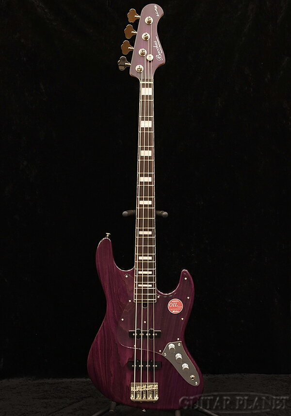 Bacchus WL4DX-ASH -Purple Oil/R/MH- 新品[バッカス][Craft Series,クラフトシリーズ][国産][パープルオイル,紫][Jazz Bass,ジャズベースタイプ][Electric Bass,エレキベース]