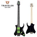 Traveler Guitar Vaibrant Deluxe V88X Cosmic Black Vi[gx[M^[][Green,ubN,O[,,][Mini Guitar,gxM^[,~jM^[][Guitar,GLM^[]