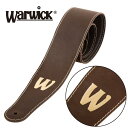 Warwick Teambuilt Genuine Leather Bass Strap -Brown / Gold Embossing- ギター/ベースストラップ ワーウィック ブラウン,茶 ゴールド,金 Electric Guitar,Electric Bass ストラップ