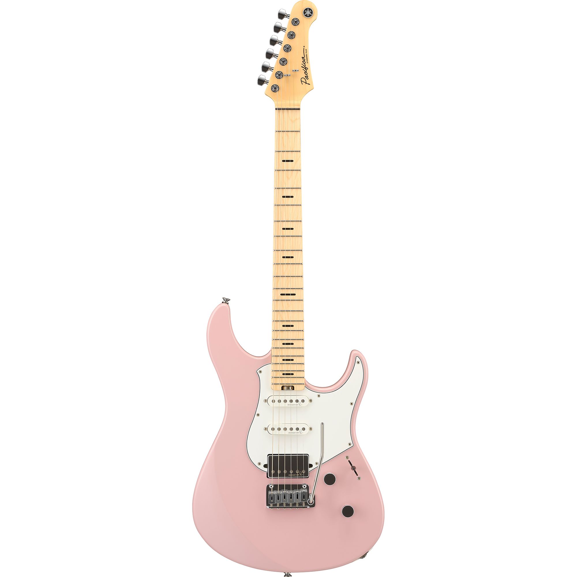 Pacifica Standard Plus Pacifica Standard Plusはモダンなサウンドメイキングを求めるギタリストの為に設計されています。 音響特性を追求した新設計ボディデザイン・ステンレスフレットとGOTOH製パーツ採用によるスムースな演奏性と耐久性・RUPERT NEVE DESIGNS社との共同開発の"Reflectone"ピックアップによるバランスのとれたサウンドによって、優れたパートナーとしてあなたのインスピレーションを刺激します。 Features ・SSH配列と5ウェイセレクタースイッチ搭載 ・RUPERT NEVE DESIGNS(ルパートニーヴデザイン)社と共同開発された"Reflectone"ピックアップ ・日本のシティポップアートと南カリフォルニア雰囲気が漂う3色のカラーフィニッシュ ・マスターボリューム、トーンコントロール（push-pull リアハムバッカーのコイルタップ） ・サテンフィニッシュスリムCシェイプのメイプルネック ・メイプル指板、ミディアムステンレスフレット ・GOTOH製ロッキングチューナー(SG381 MG-T)GOTOH製二点支持トレモロブリッジ(510T-FE1) ・ギグバッグ付属 「アコースティック・デザイン」によるバランスの取れたトーン ヤマハ独自の音響設計テクノロジー /3Dモデリングを用いた科学的なアプローチにより、ボディの鳴りを高め、ネックへの振動を効率的に伝えるようボディ(ピックガード下部)にルーティングを程しています。 スムーズな演奏性 スリムCシェイプネック、新設計のネックジョイント、350mmR指板を特徴とする、Pacifica Standard Plusは快適で優れた演奏性を提供します。 スリムCシェイプメイプルネック 快適さとスピード感を備えたモダンなスリムCシェイプネック。スムーズな演奏を可能にするサテンフィニッシュ。 カーブドネックジョイントヒール 滑らかな形状をしたジョイントヒールデザインにより、ハイポジションでの演奏をより快適にします。 新設計のボディーコンターデザイン 身体にフィットする新設計のボディコンターデザインが快適な演奏性を高めます。 新開発"Reflectone(リフレクトーン)"ピックアップ Reflectoneピックアップは本モデルのためにRUPERT NEVE DESIGNS社と共同開発されました。タイトに引き締まった低音・明瞭でクリアな高音が特徴的な、モダン且つバランスの良いサウンドを出力。各ピックアップの出力をコントロールしバランスを整えたSSH配列・コイルタップ可能なリアハムバッカーの組み合わせにより多彩なサウンドを実現します。 日本のシティポップアートからインスパイアされたカラーフィニッシュ 日本のヤマハとL.A. のチームが意見を出し合い、日本のシティポップアートと太陽が降り注ぐ南カリフォルニアの雰囲気からインスピレーションを得た明るく爽やかなフィニッシュを採用しました。 ローズウッド/メイプル指板 温かみのあるトーンが特徴的なローズウッドと歯切れのよい明るいトーンが特徴的なメイプルから指板が選択可能 ステンレスフレット 耐久性に優れ、スムーズなスライド・チョーキングを実現するミディアムサイズのステンレスフレットを採用しています。 GOTOH製ハードウェア GOTOH製ロッキングチューナー(SG381 MG-T)とGOTOH製2点支持トレモロブリッジ(510T-FE1)の組み合わせによりスムーズな操作性と抜群のピッチ安定性を実現します。 付属品:正規保証書、ギグバッグ ※当商品は通信販売に限りご用意が可能でございます。実店舗での実機確認・試奏はお受け出来ませんので予めご了承ください。 /_/_/_/♪出荷前調整のご要望承ります♪_/_/_/_/ ギタープラネットではご注文頂いた商品は 新品中古問わず検品・調整してから出荷致します。 弦高などの細かなセッティング等、お好みに 合わせての調整も可能ですので、お気兼ねなく お申し付けくださいませ。 /_/_/_/_/_/_/_/_/_/_/_/_/_/_/_/_/_/_/_/_/_/_ お問い合わせ:03-3259-0031　