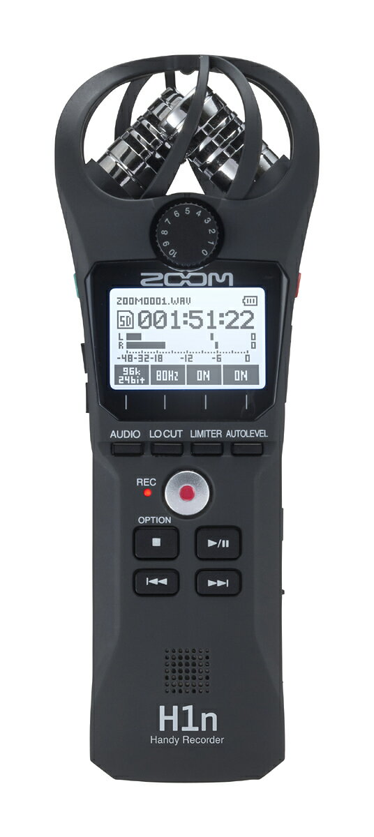 ZOOM H1n Handy Recorder 《正規品》 新品 [ズーム][ハンディーレコーダー][Cubase WaveLabライセンス付][Audio Interface オーディオインターフェース]