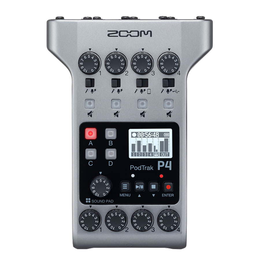 ZOOM PODTRAK P4 新品ハンディレコーダー [ズーム][Interface,インターフェース]