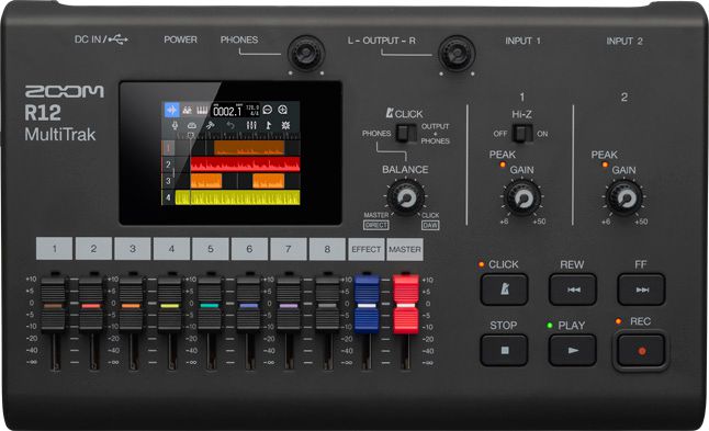ZOOM R12 MultiTrak マルチトラックレコーダー 新品 ズーム MTR,Multi Track レコーダー,インターフェイス,サンプラー