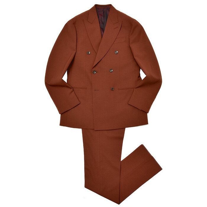 【40%OFF】paideia(パイデア)ウールトロピカルソリッド6B1プリーツダブルスーツ C4075/3001 17181002027