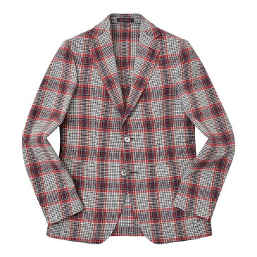 【40%OFF】THE GIGI(ザ ジジ)VELVETヴェルヴェット コットンリネンナイロンライトツィードタータンチェック2Bジャケット F011 17071002039