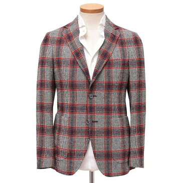 【40%OFF】THE GIGI(ザ ジジ)VELVETヴェルヴェット コットンリネンナイロンライトツィードタータンチェック2Bジャケット F011 17071002039