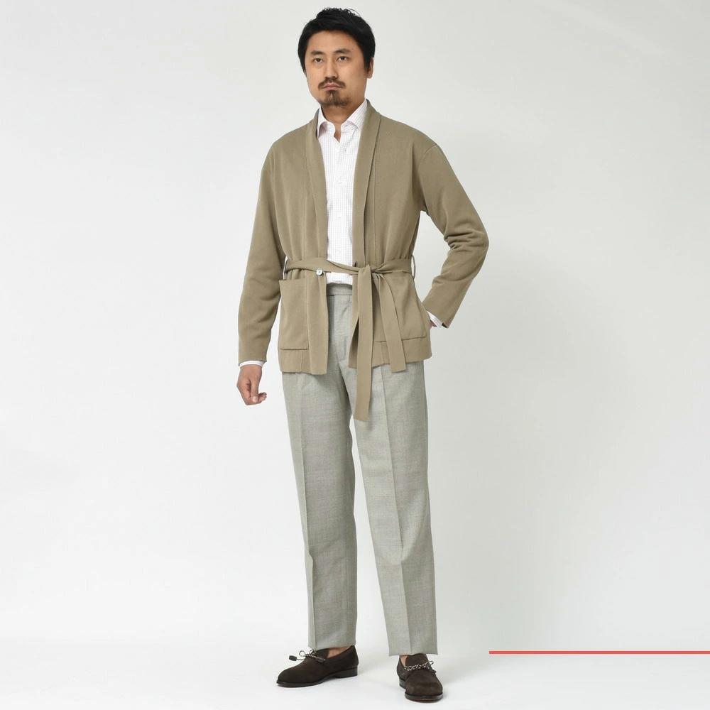 【40%OFF】Cruciani（クルチアーニ）ハイゲージコットンショールカラードロップショルダー1Bニットガウン CU21.230/21FR2 16081006022