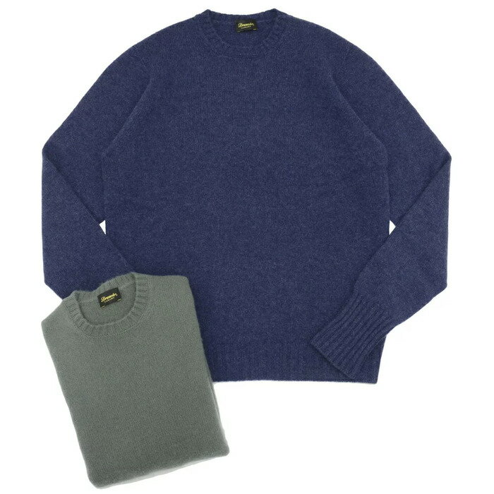 【SALE52%OFF】Drumohr（ドゥルモア）ミドルゲージブラッシュドカシミアクルーネックニット D4K103 16062007027