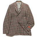 【40 OFF】ISAIA（イザイア）SAILOR ウール カシミヤ メランジ ホップサック マルチチェック シングル3Bジャケット 37052001035