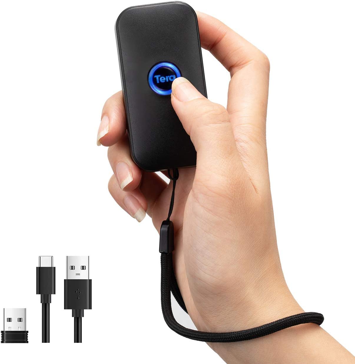 小型レーザーバーコードスキャナー 1次元対応 Bluetooth 2.4G USB 有線・無線接続 | 技適マーク取得 充電式 手持ち式 ワイヤレス 店舗 POS 物流 倉庫管理 オフィス対応 ハンディスキャナ 型番5200C