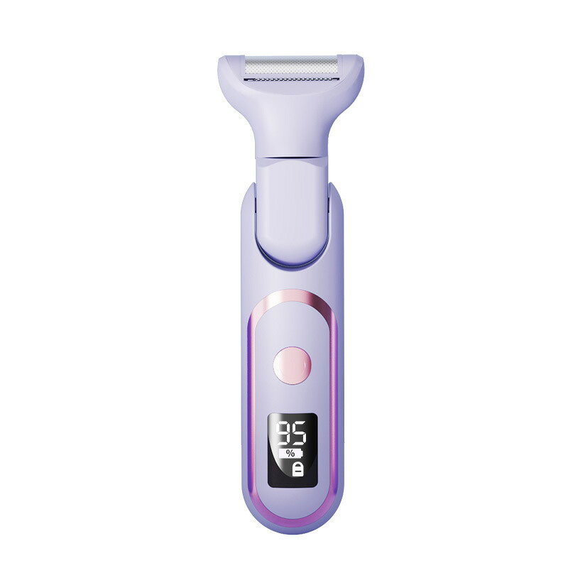 本体サイズ：約17×4.2cm｜素材：ABS樹脂ステンレス刃｜電源：Type‑C充電式｜バッテリー：400mAh｜防水:生活防水 |付属：5種交換ヘッド｜対応部位：脇、腕、脚、ビキニライン、眉、顔,デジタル画面で残量が一目でわかる5in1多機能レディースシェーバー。肌に優しい刃でムダ毛を優しくカット。生活防水でお風呂の中でも使用可能。コンパクトなので自宅はもちろん旅行携帯にもピッタリです。