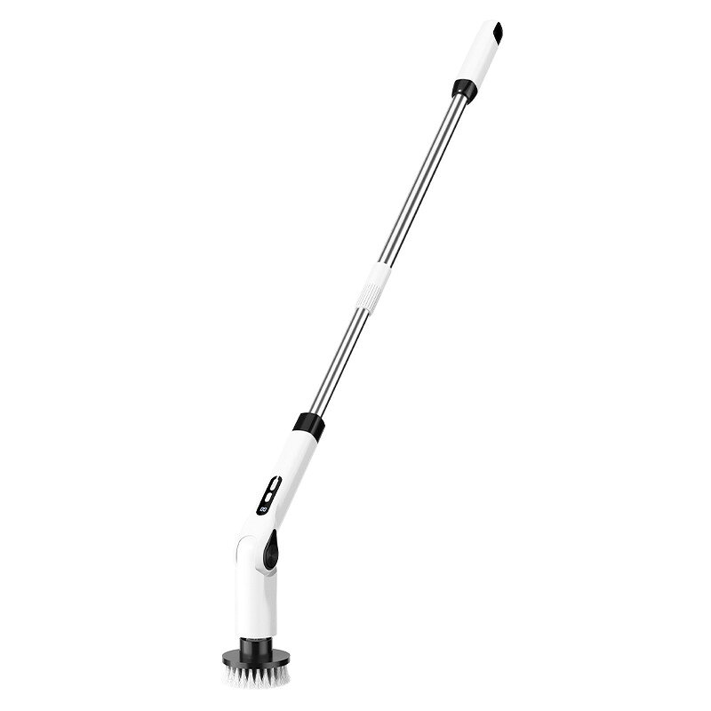 【材質】ABS本体、アルミ伸縮ポール、各種ブラシヘッド【電源】充電式リチウム電池【機能】ブラシヘッド角度可変、ハンドル着脱伸縮、複数ブラシ付属ヘッド角度が自由に変えられ、タイル目地や窓ガラスなど様々な面にフィット。ハンドルを外せばハンディとしても使える2WAY仕様。