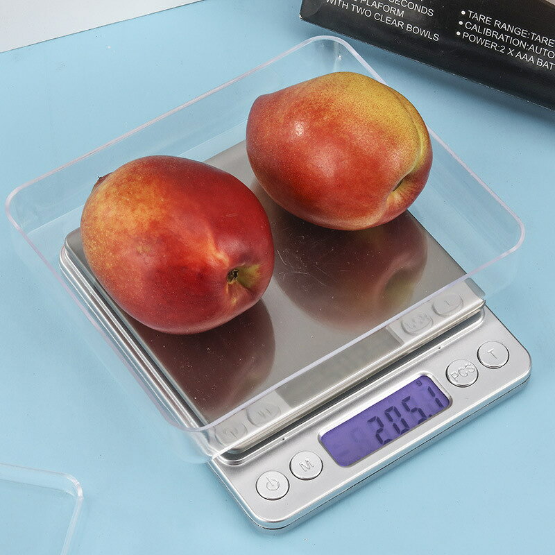 キッチンスケール デジタルスケール 充電式 3kg/0.1g 500g/0.01g 高精度 小型電子...