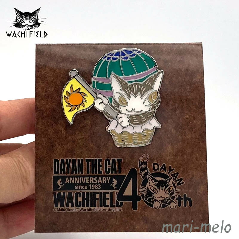 【土日祝も発送！】 ダヤン わちふぃーるど ピンズ 気球 40th グッズ ダヤングッズ 雑貨 猫柄 猫 ねこ ネコ 猫のダヤン 公式 プレゼント 父の日 キャラクターグッズ 通学 キャラクター かわいい wachifield ワチフィールド 無料 ギフト ラッピング 23G