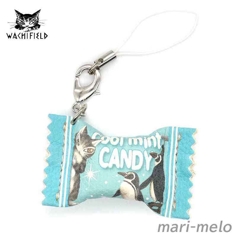 【 スクラッチくじ開催！】 ダヤン わちふぃーるど ダヤングッズ キャンディ 引手 ストラップ 水色 猫 ..