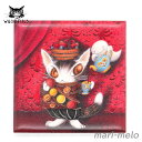 【 数量限定ノベルティ】 ダヤン わちふぃーるど ダヤングッズ アート マグネット 赤い部屋のマカロン 猫 ねこ ネコ グッズ 猫のダヤン dayan 公式 猫好き かわいい キャラクター 24K