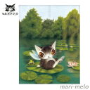 【 1日限定P10倍!】 ダヤン わちふぃーるど ダヤングッズ アート のれん 睡蓮 猫 ねこ ネコ グッズ 猫のダヤン dayan 公式 猫好き かわいい キ...