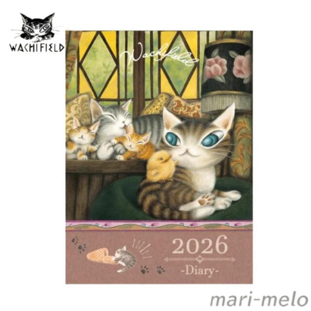 【土日祝も発送!】 ダヤン わちふぃーるど 手帳 A6 スケジュール 2026 アルス ダヤン わちふぃーるど ダヤングッズ ねこ 猫のダヤン 猫 猫柄 wac...