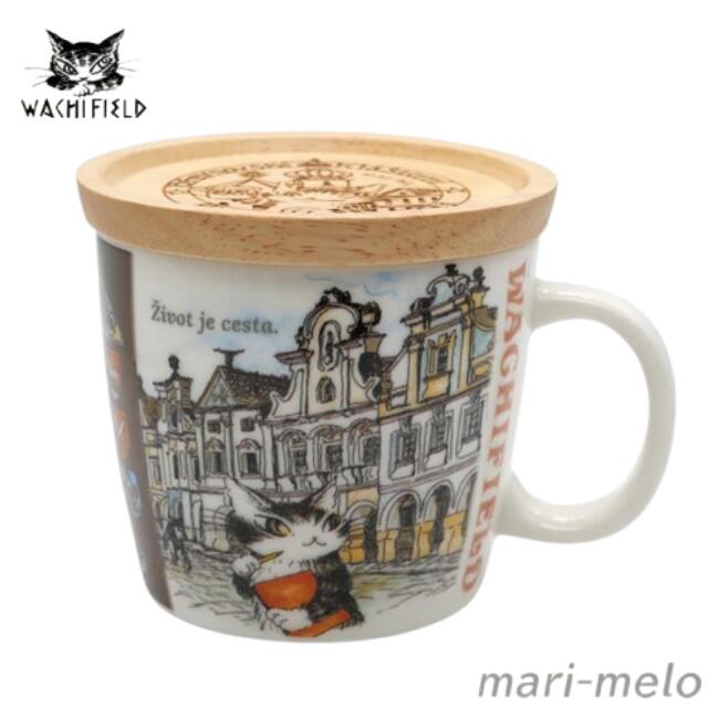 【 土日祝も発送！】 ダヤン わちふぃーるど ダヤングッズ マグカップ 木蓋 付き アート マグ チェコ スケッチ 猫 ねこ ネコ グッズ 猫のダヤン dayan 公式 猫好き かわいい キャラクター 25J