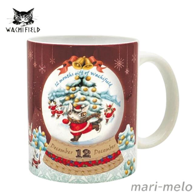 【 土日祝も発送！】 ダヤン わちふぃーるど ダヤングッズ マグカップ にゃんスリー マグ 12月 ヨールカ パーティー ねこ 猫のダヤン 猫柄 wachifield 公式 かわいい キャラクター プレゼント ギフト クリスマス ギフト ラッピング 25K