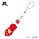 【ノベルティプレゼント!】 ダヤン わちふぃーるど 肉球 ストラップ #4 赤 ダヤングッズ ねこ 猫のダヤン 猫 猫柄 wachifield 公式 かわいい ...