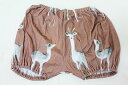 ○春夏商品【folk made/フォークメイド】【F22SS-004】deer pattern bloomers(70〜90)ブルマパンツ/ベビー【セール商品】