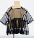 ☆2024春夏【folk made/フォルクメイド】【F24SS-023】tulle tops/チュールトップス(90~F/ladies)トップス/半袖/キッズ/ジュニア/レディース