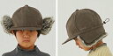 ○秋冬【MOUN TEN./マウンテン】【22W-MA49-1245a】fur ear muffs cap(FREE)キャップ/帽子/イヤーマフ付/耳当て付/キッズ/ジュニア/レディース