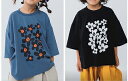 ☆2025春夏【nunuforme/ヌヌフォルム】【nt23-003】フラワープリントT(155〜163)トップス/Tシャツ/カットソー/半袖/ジュニア/レディ...