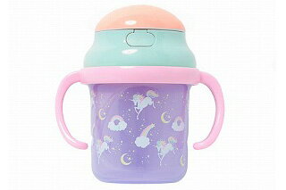 〇【fafa/フェフェ】【6501-0002】STRAW MUG(F)ラベンダーユニコーン/ユニコーン柄/ストローマグ/ベビー/小物/