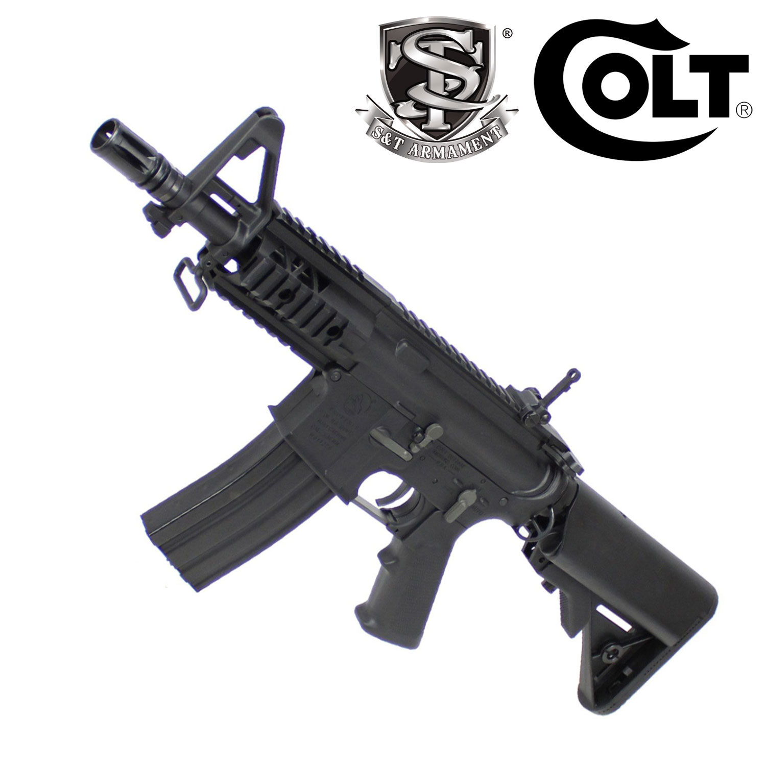 【S&T】M4 FF3.5インチ チャレンジャーライン G3電動ガン｜BKカラー｜電子トリガー｜COLT刻印｜BB弾+バ..