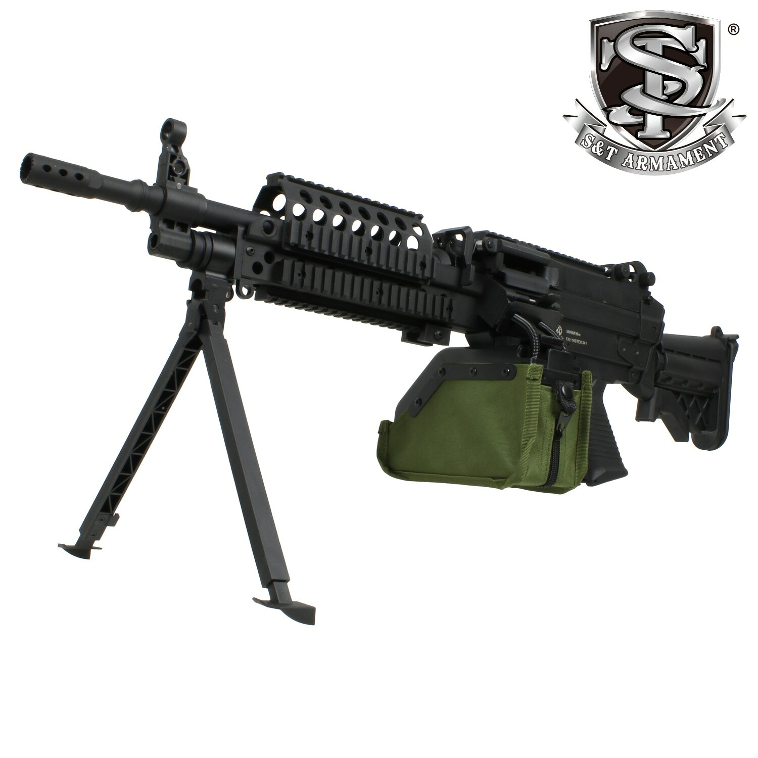 （10月17日再入荷）S&T｜MK46 Mod.1 BK｜スポーツライン電動ガン｜FN刻印モデル｜STAEG103M46BS【180日間安心保証つき】