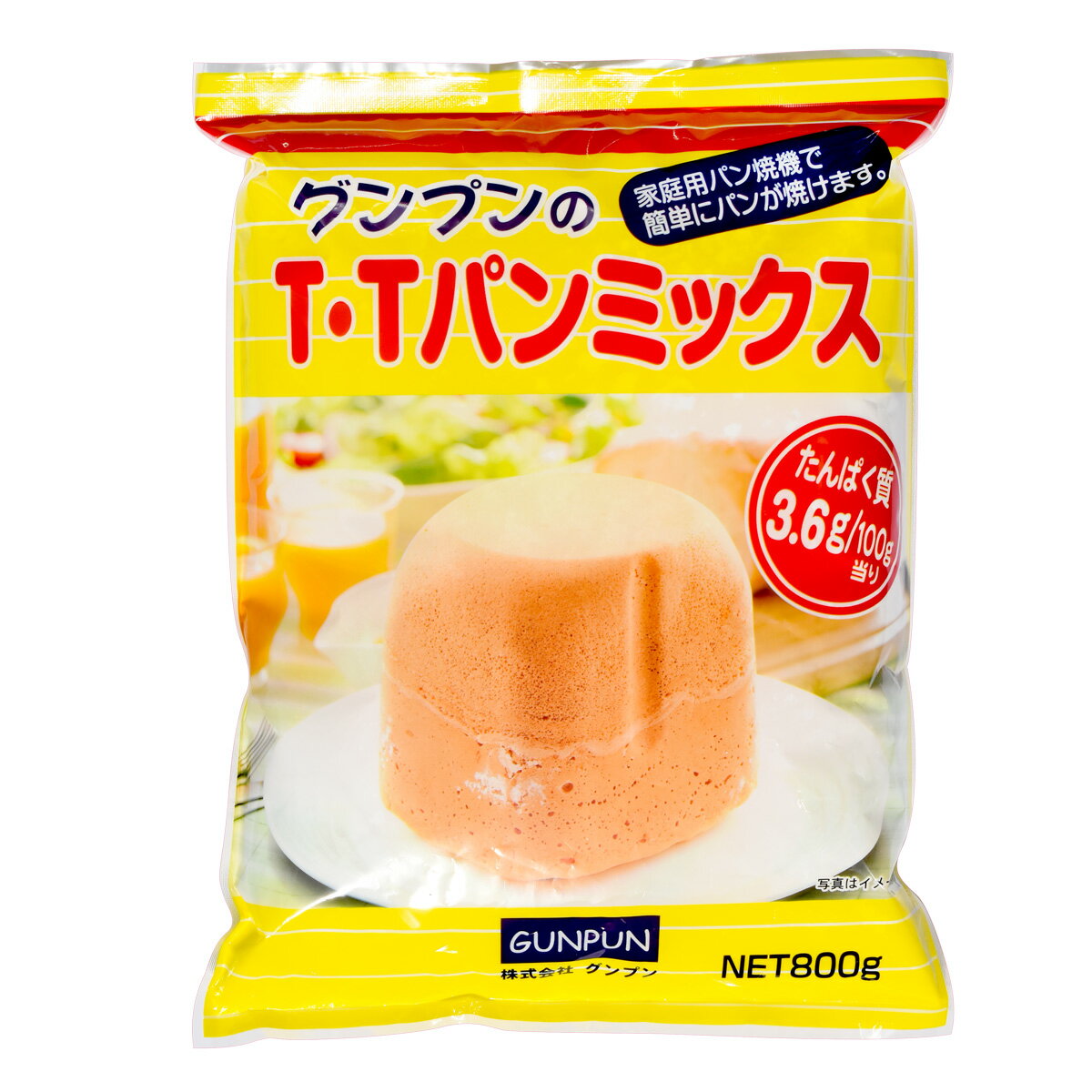 グンプンのT・Tパンミックス 800g でんぷん 低たんぱく 高エネルギー 低たんぱく食品 腎臓病食 食事 おやつ パン 小麦澱粉 グンプンのサムネイル