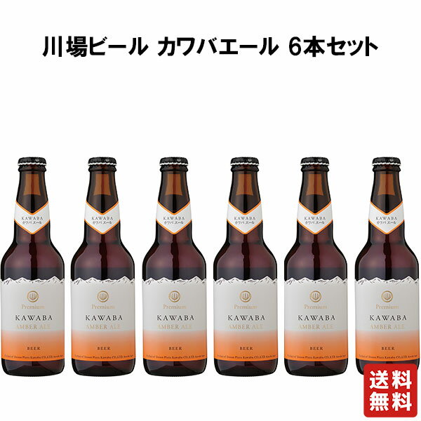 送料無料 【川場ビール AMBERALE カワバエール 6本 330ml】群馬の地酒 ビール クラフトビール 酒 ホワイトデー プレゼント ギフト 飲み比べ 群馬 贈り物 内祝い 誕生日