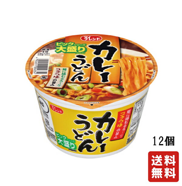 送料無料 【大黒食品工業 ビック カレーうどん 105g 12個 】 群馬 カップめん うどん カレー カレーうどん かれーうどん 大黒 カップ麺 インスタント麺 即席麺 麺類 カップラーメン インスタントラーメンのサムネイル