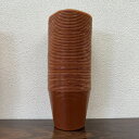 最安値挑戦中 ポリ鉢 カラーポット ポリポット 茶丸 10.5cm 100枚入 家庭菜園 園芸 ガーデニング 送料無料