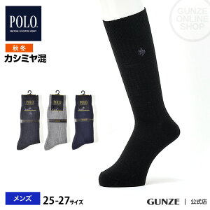 20%オフ セール アウトレット グンゼ 靴下 メンズ 秋冬 ビジネスソックス 暖かい あったか PBJ101 POLO BCS 紳士ソックス 25-27 GUNZE91