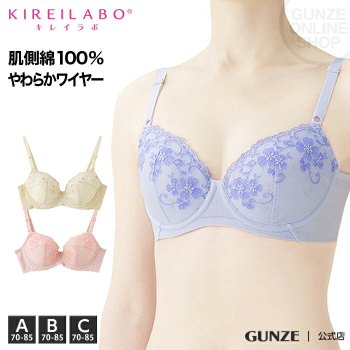 【セール SALE アウトレット】GUNZE（グンゼ）／KIREILABO(キレイラボ)／3/4カップワイヤーブラジャー(婦人)／年間ブラ／TB3024H GUNZE34