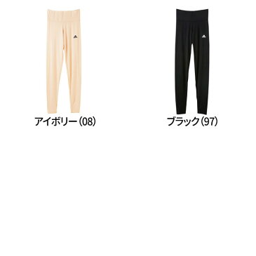 【エントリーでP10倍】アウトレット セール 半額 GUNZE グンゼ adidas アディダス フルレングス丈 レディース AP3061 M〜L 秋冬 発熱 ボトム 高校生 かわいい おしゃれ スポーツ ジム GUNZE13