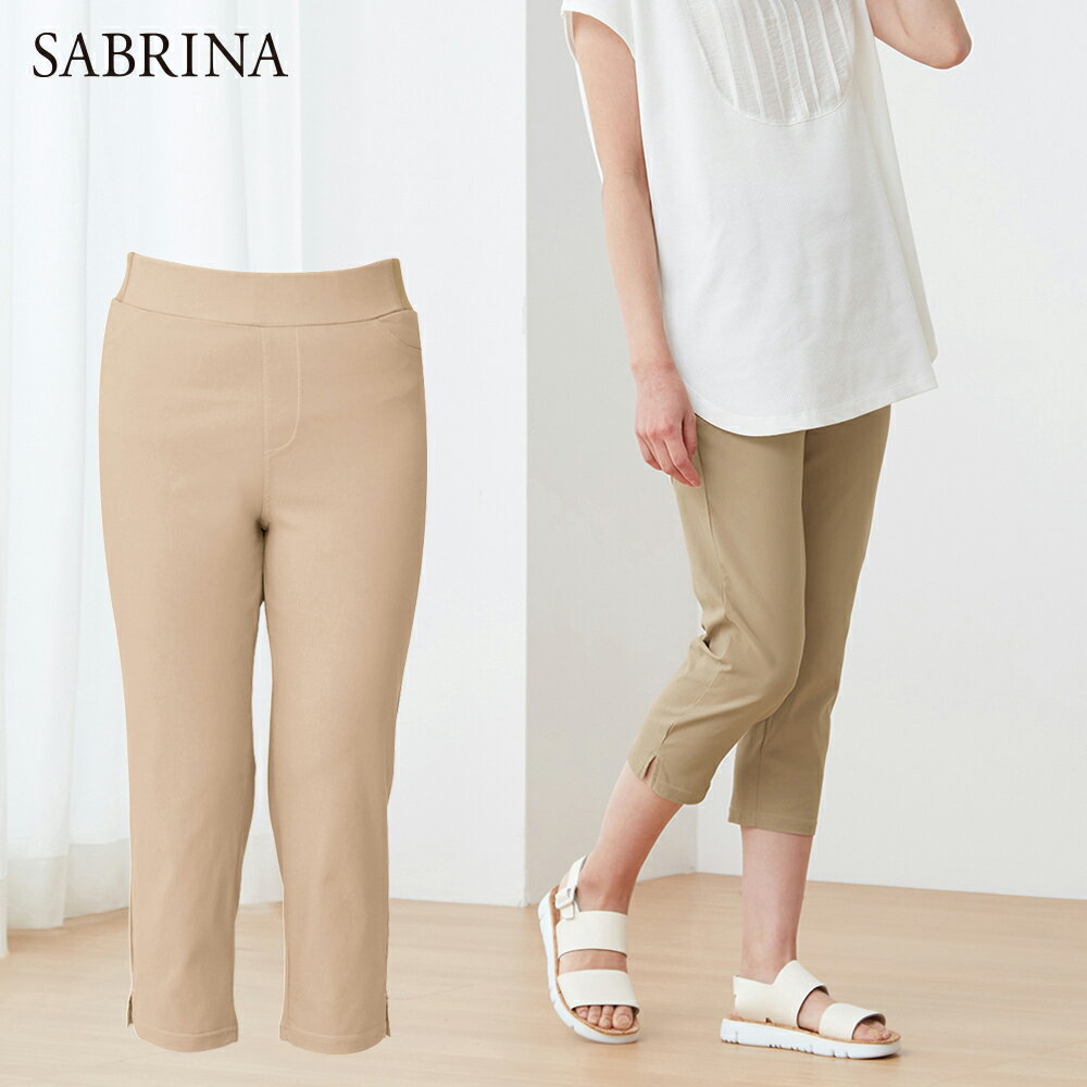 サブリナ クロップドパンツ GUNZE グンゼ SABRINA レディース SQH901 M L 春夏 ストレッチ 丈短い 楽 伸びる カジュアル 婦人 GUNZE22