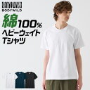 グンゼ ボディワイルド Tシャツ メンズ 綿100% コットン 半袖 メンズインナー 厚地 天竺 丸首 ざっくり シンプル カジュアル 無地 年間 通年 オールシーズン ギフト プレゼント ヘビーウェイト BODY WILD BW1913 GUNZE