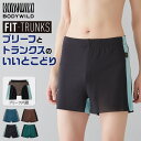 【日経トレンディ掲載商品】グンゼ ボディワイルド トランクス ロング メンズ 前閉じ きりっぱなし ストレッチ ゆったり フィット ブリーフ 下着 BODYWI...
